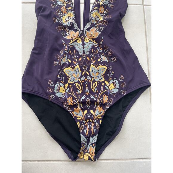 Urban Outfitters Out From Under Swim One Piece Swimsuit Purple Swimwear - Picture 3 of 8